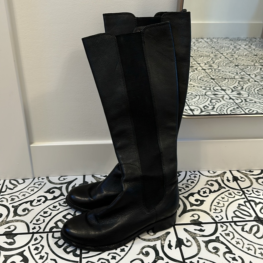 Cole Haan jodhpur boot 7.5 w original box black leather - Picture 4 of 6